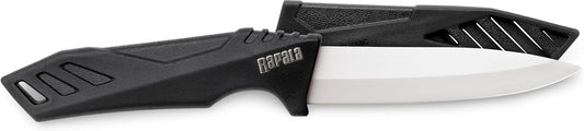 4 Inch Ceramic Utility Knife with Protective Sheath | Corrosion-Resistant Ceramic Blade, Bait Preparation Knife, Razor Sharp Cutting Edge, Ergonomic Non-Slip Handle