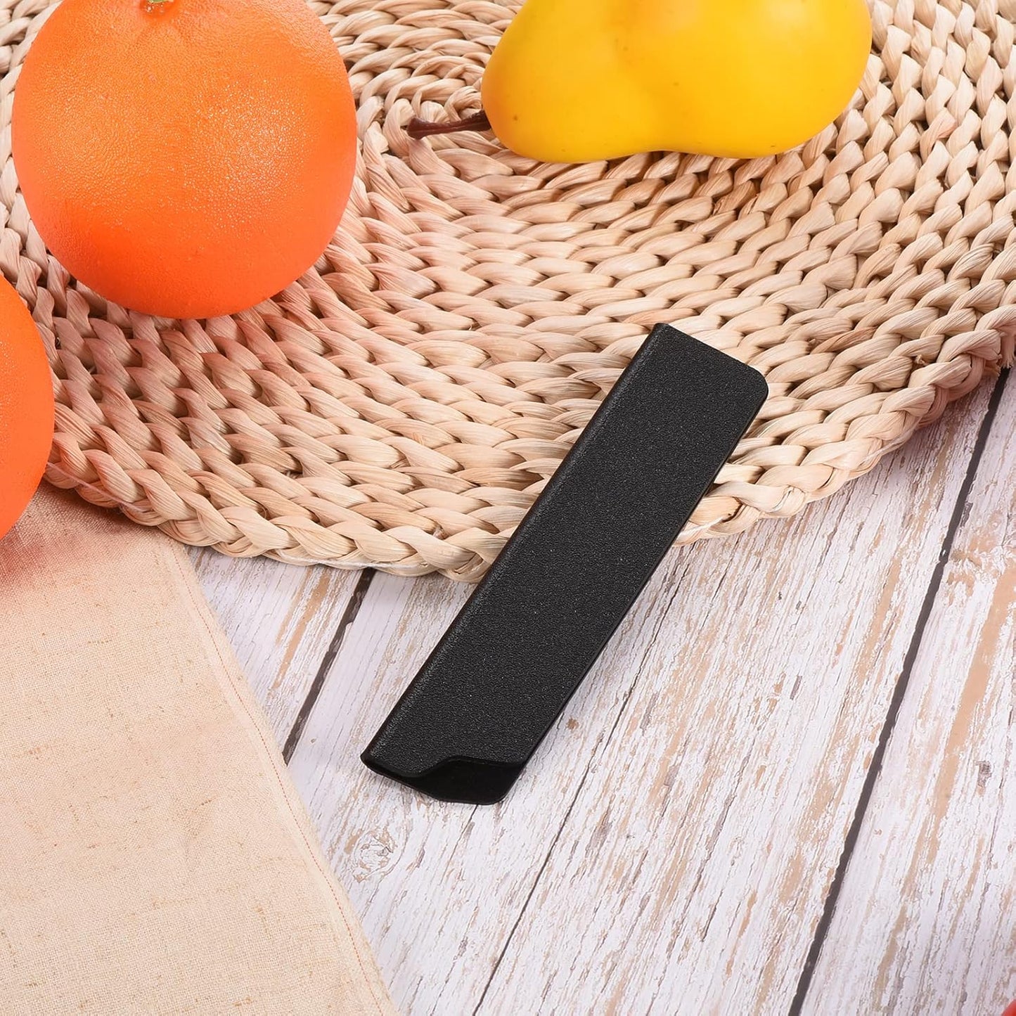 ABS Knife Cover Sleeves for 5" Santoku Knife, Knives Edge Guard Blade Protector Universal Knife Sheath for Home Kitchen, Black