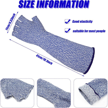 3 Pairs Protective Arm Sleeves Arm Protectors for Thin Skin and Bruising Cut Resistant Sleeve Level 5 Burn Protection