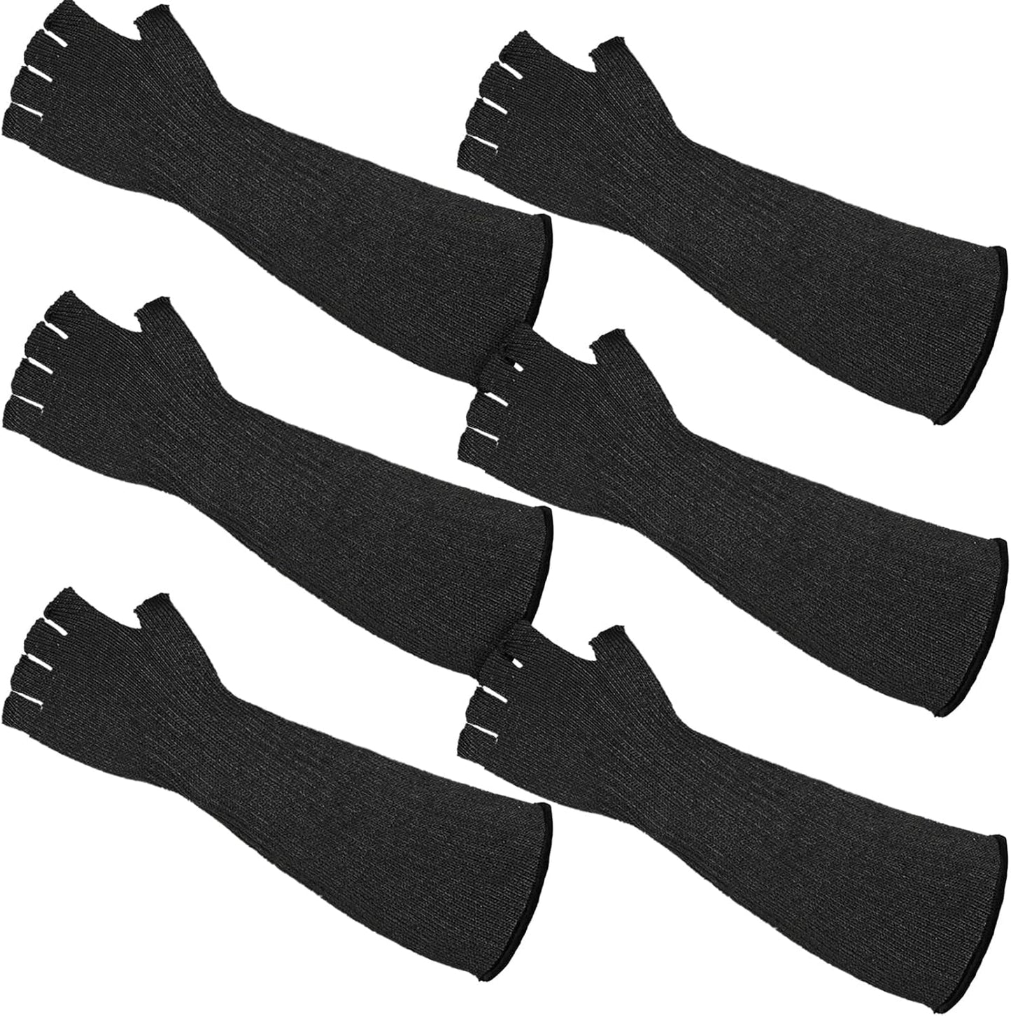 3 Pairs Protective Arm Sleeves Arm Protectors for Thin Skin and Bruising Cut Resistant Sleeve Level 5 Burn Protection