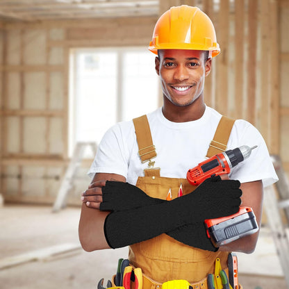 3 Pairs Protective Arm Sleeves Arm Protectors for Thin Skin and Bruising Cut Resistant Sleeve Level 5 Burn Protection