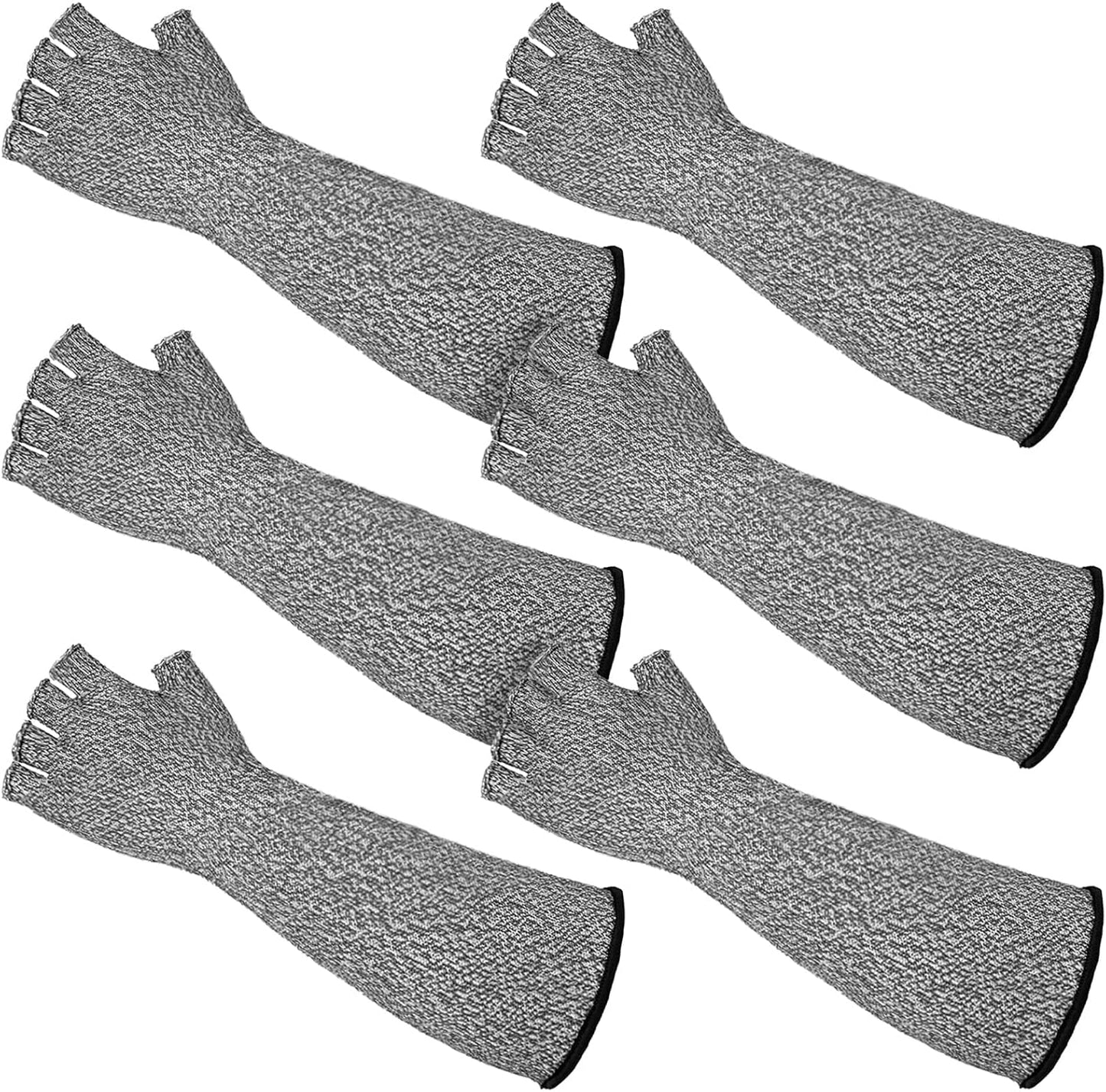 3 Pairs Protective Arm Sleeves Arm Protectors for Thin Skin and Bruising Cut Resistant Sleeve Level 5 Burn Protection