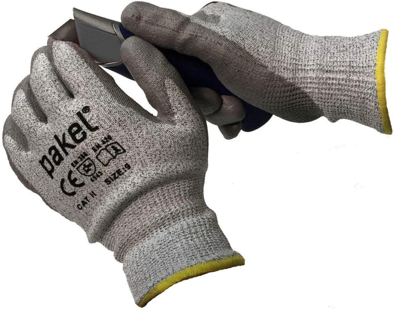 High Performance En388 CE Level 5 Cut Resistant Knit Wrist Gloves (Size 7 / Small)