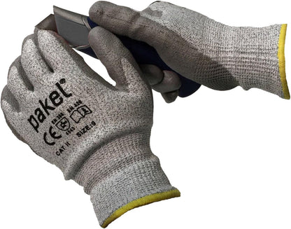 High Performance En388 CE Level 5 Cut Resistant Knit Wrist Gloves (Size 7 / Small)