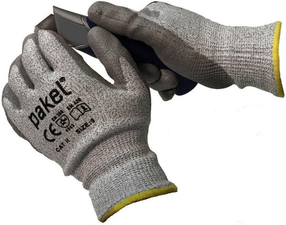 High Performance En388 CE Level 5 Cut Resistant Knit Wrist Gloves (Size 7 / Small)