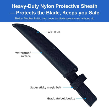 3-in-1 7" Fillet Knife for Fish, Razor Sharp German G4113 Pro Stainless Steel Blade, Fishing Filet Knives Saltwater with SharkGrip Ergonomic Handle, Cuchillo Includes Sheath & XL Sharpener