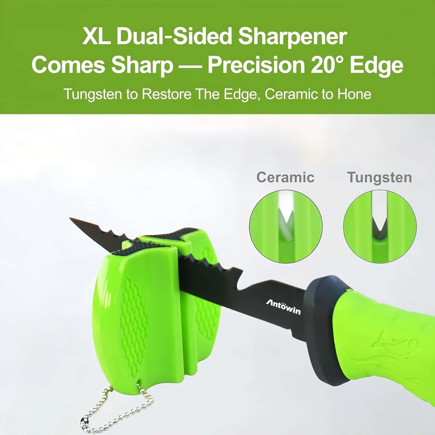 3-in-1 7" Fillet Knife for Fish, Razor Sharp German G4113 Pro Stainless Steel Blade, Fishing Filet Knives Saltwater with SharkGrip Ergonomic Handle, Cuchillo Includes Sheath & XL Sharpener