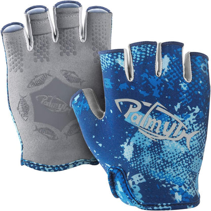 Stubby UV Fishing Gloves Sun Protection Fingerless Glove Men Women UPF 50+ SPF for Kayaking, Paddling, Canoeing, Rowing, Driving | Half-Finger Design, Upf 50+ Protection, Quick-Dry Stretch Fabric, Reinforced Palm Grip, Pull Tabs, Fishing And Paddling
