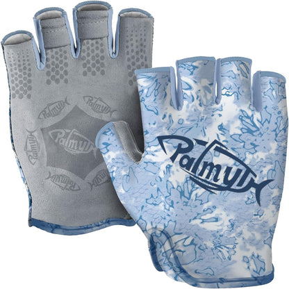 Stubby UV Fishing Gloves Sun Protection Fingerless Glove Men Women UPF 50+ SPF for Kayaking, Paddling, Canoeing, Rowing, Driving | Half-Finger Design, Upf 50+ Protection, Quick-Dry Stretch Fabric, Reinforced Palm Grip, Pull Tabs, Fishing And Paddling
