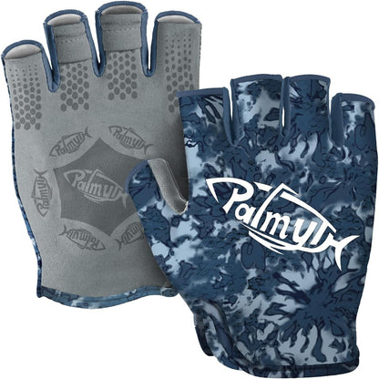 Stubby UV Fishing Gloves Sun Protection Fingerless Glove Men Women UPF 50+ SPF for Kayaking, Paddling, Canoeing, Rowing, Driving | Half-Finger Design, Upf 50+ Protection, Quick-Dry Stretch Fabric, Reinforced Palm Grip, Pull Tabs, Fishing And Paddling
