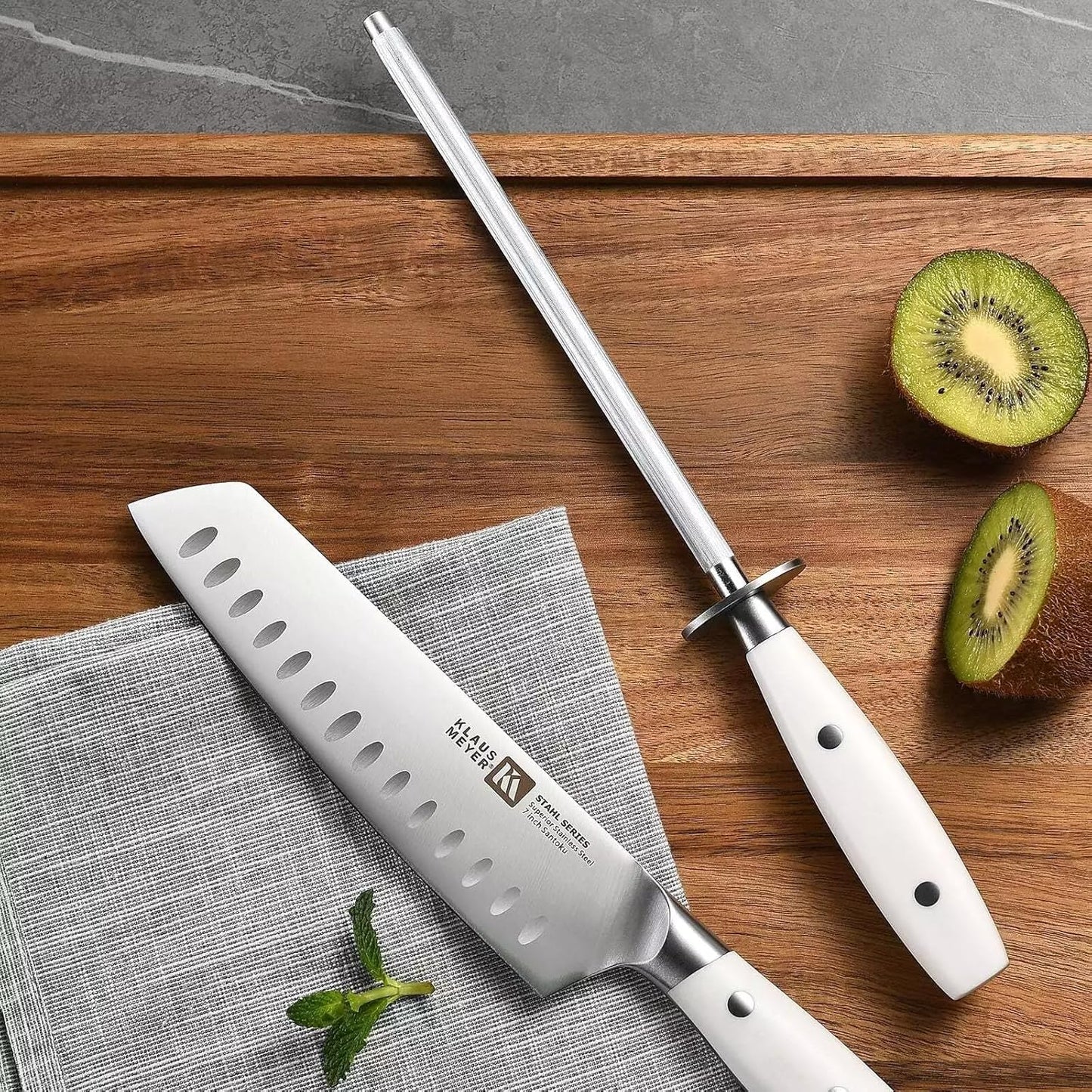 Stahl 19-Piece German Steel Kitchen Knife Block Set (Black) | Premium Knife Set, Long-Lasting Sharpness, Versatile Knife Choices, Space-Saving Block, Ideal For Food Prep & Large Gathering