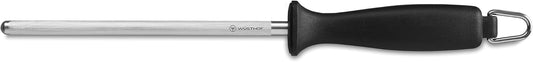 Wüsthof 7 Inch Sharpening Steel, Black/Silver, 18 cm