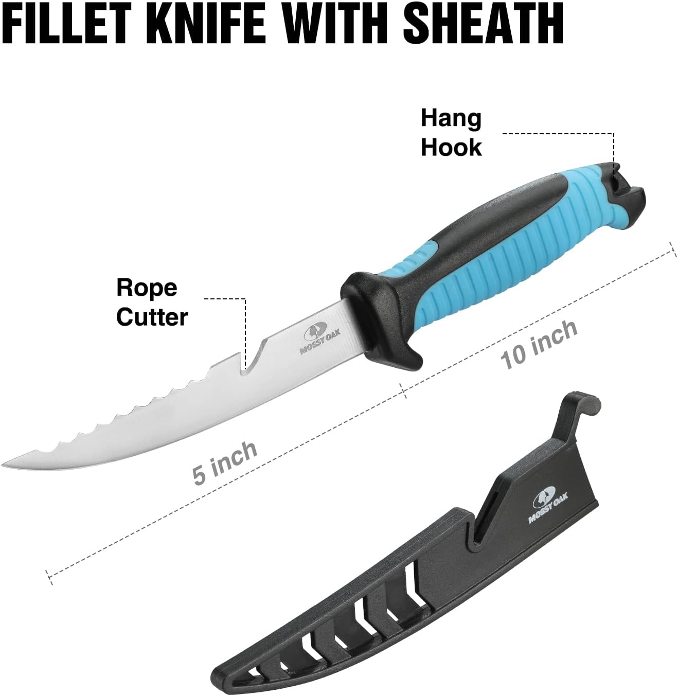 Fishing Tools Kit- Fishing Plier, Fish Lip Gripper, Multifunctional Fishing Hook Remover with Lanyards Sheath, Saltwater Resistant Fishing Accessories & Equipment, Fishing Gifts for Men