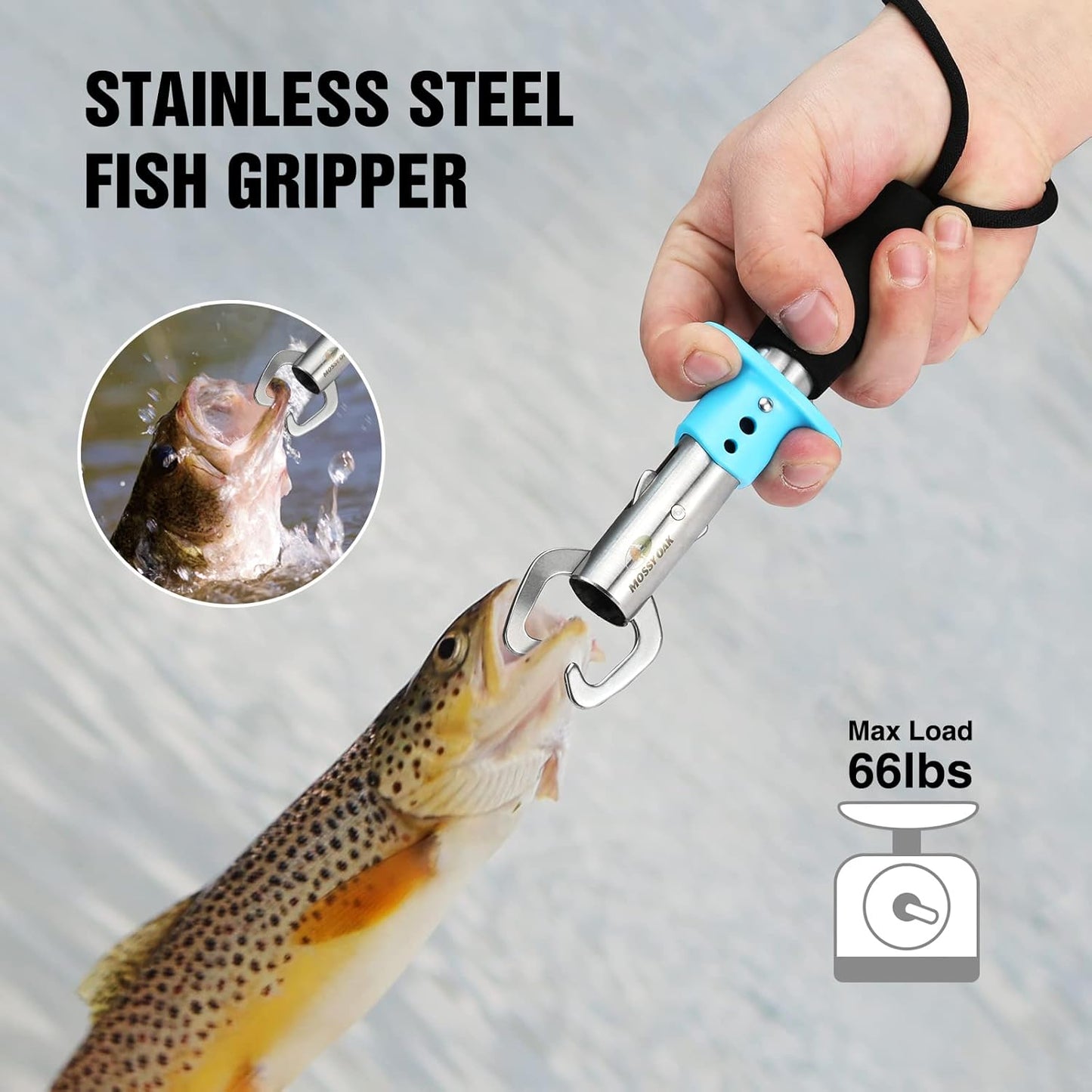Fishing Tools Kit- Fishing Plier, Fish Lip Gripper, Multifunctional Fishing Hook Remover with Lanyards Sheath, Saltwater Resistant Fishing Accessories & Equipment, Fishing Gifts for Men