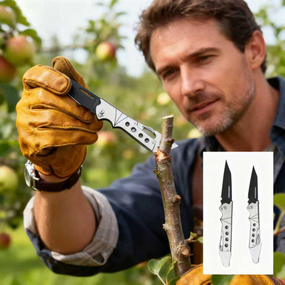 Professional Grafting Knife – Folding Pruning Knife for Gardening, Grafting & Budding | Sharp Stainless Steel Blade, Ergonomic Handle | Ideal for Fruit Trees, Roses & Plants