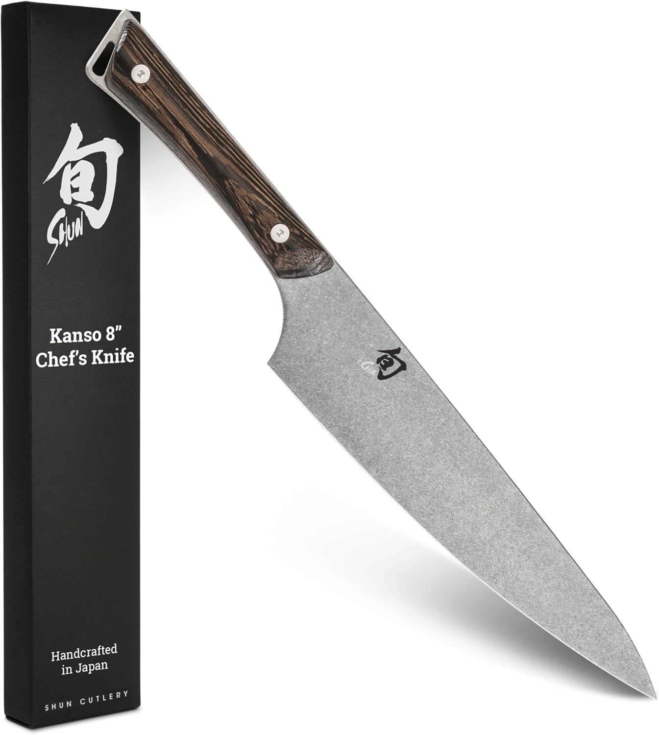 Kanso 8" Chef’s Knife, Handcrafted Japanese Kitchen Knife, AUS10A Stainless Steel Blade, Tagayasan Handle, Gyuto-Style Tool for Professional and Home Chefs | Handcrafted Japanese Kitchen Knife, AUS10A Stainless Steel Blade, Tagayasan Handle