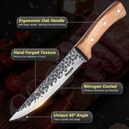 DRGSKL Huusk Knives from Japan, Boning Knife for Meat Cutting 6 inch