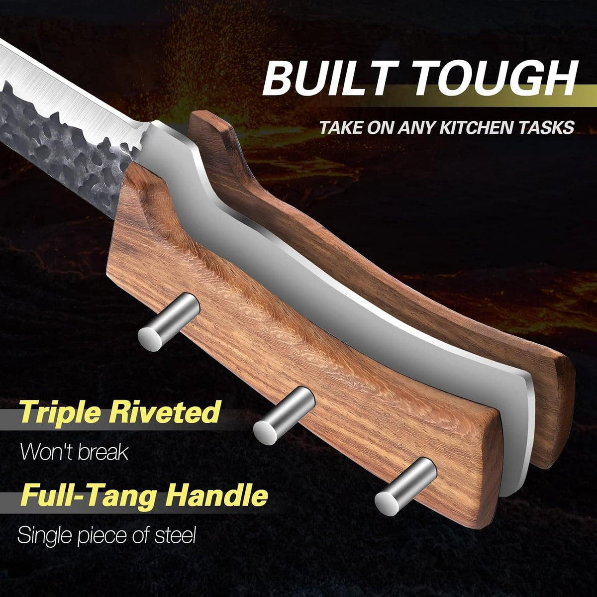 DRGSKL Huusk Knives from Japan, Boning Knife for Meat Cutting 6 inch