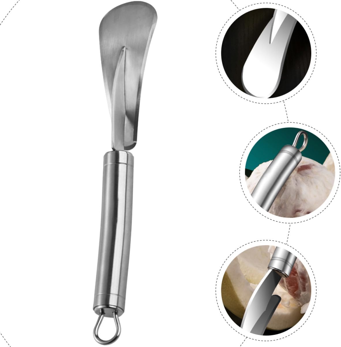 Pomelo Peeler Tool Multi-function Citrus Opener Serrated Edge 304 Stainless Steel Grapefruit Knife for Fruit Cutting Kitchen Gadget for Home Use