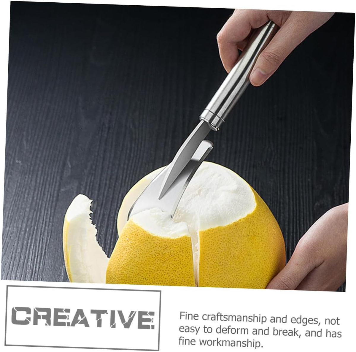 Pomelo Peeler Tool Multi-function Citrus Opener Serrated Edge 304 Stainless Steel Grapefruit Knife for Fruit Cutting Kitchen Gadget for Home Use