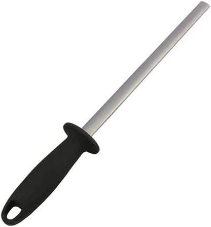5 Inch Diamond Knife Sharpening Steel Rod, Professional Kitchen Diamond Knife Blade Sharpener Rod Stick, Knife Honer Steel for Honing Knife Blades, Chef Knives and Shears