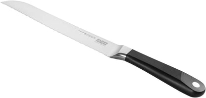 Kuhn Rikon ICED Bread Knife 7.87 Inch, Ice Hardened German Stainless Steel, Razor Sharp Titanium Coated Serrated Blade, Precision Everyday Kitchen Knife