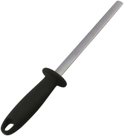 5 Inch Diamond Knife Sharpening Steel Rod, Professional Kitchen Diamond Knife Blade Sharpener Rod Stick, Knife Honer Steel for Honing Knife Blades, Chef Knives and Shears