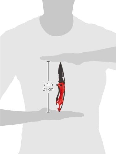 Tac-Force Folding Pocket Knife, 3.25-inch Serrated Blade, Orange Aluminum Handle, 7.75-inch Overall Length TF-705EM