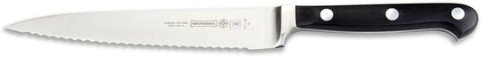 Mundial 5100 Series 6-inch Utility Knife with a straight edge, forged blade, stainless steel design, and comfortable handle