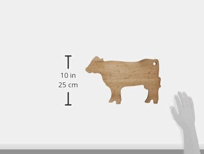 J.K. Adams 14-Inch-by-9-Inch Maple Wood Cutting Board, Pig-Shaped