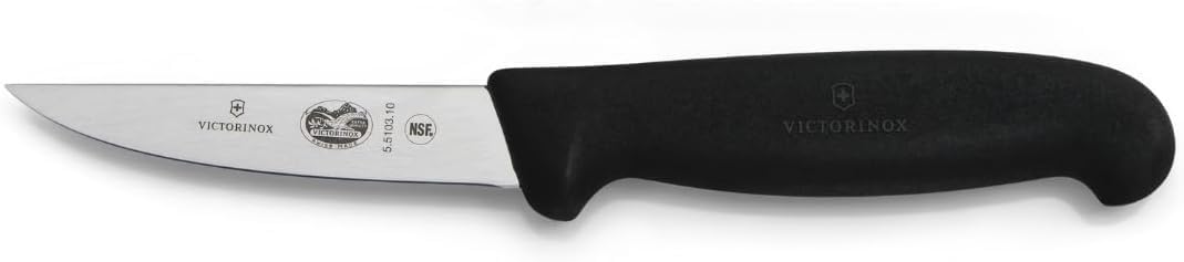 Victorinox 4" Boning, Rabbit Knife, Black Fibrox Handle 5.5103.10