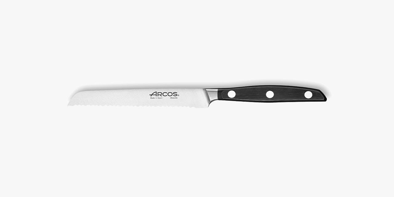 Arcos Forged Paring Knife 4 Inch Stainless Steel. Sharp Kitchen Knife for Peeling Fruits and Vegetables. Ergonomic Polyoxymethylene Handle and 100mm Blade. Series Manhattan. Color Black