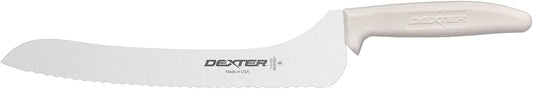 Dexter-Russell 9” Scalloped Offset Sandwich Knife – High-Carbon Stainless Steel Blade, Slip-Resistant Handle, NSF Certified – Ideal for Bread, Subs, and Sandwich Prep – Made in the USA