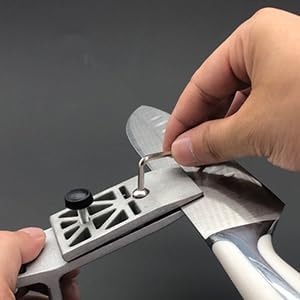 Professional Sharpener with 6 Sharpening Stones, Fixed Angle Kitchen Chef Knife Sharpening Set, Grinding Grip System Tool, Professional Sharpening