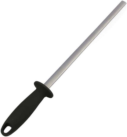 5 Inch Diamond Knife Sharpening Steel Rod, Professional Kitchen Diamond Knife Blade Sharpener Rod Stick, Knife Honer Steel for Honing Knife Blades, Chef Knives and Shears