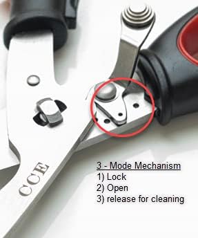 CookingClubEssentials Poultry Kitchen Shears - Heavy Duty Stainless Steel Meat Scissors for Cooking - Easy to take apart and dishwasher safe for cleaning