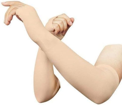 Unisex-Adult Cotton Stretchable Arm Handcovers For Uv Rays| Dust | Pollution Protection- Pack Of 2