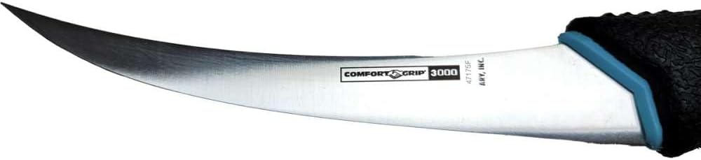 VacMaster Ary Comfort Grip 3000 Curved Boning Knife, 5-Inch Superflex Blade, Ergonomic Handle