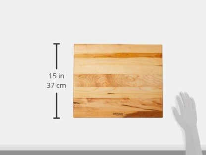 J.K. Adams 17-Inch-by-14-Inch Maple Wood Kitchen Basic Cutting Board