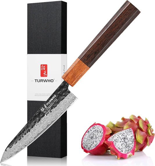 5-inch Utility Knife Japanese Hand Forged 67 Layer Damascus Steel Kitchen Chef knives Paring Tools
