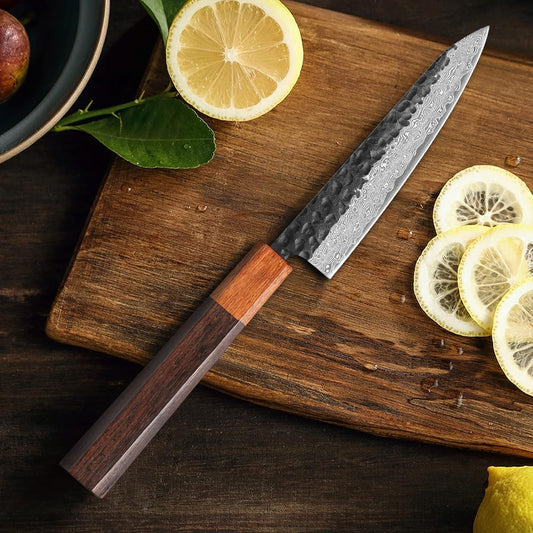 5-inch Utility Knife Japanese Hand Forged 67 Layer Damascus Steel Kitchen Chef knives Paring Tools