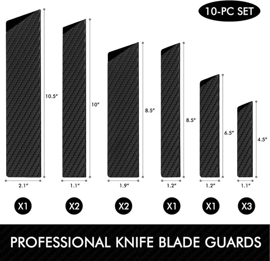 10-Piece Kitchen Knife Edge Guard Set Anti-Slip BPA-Free