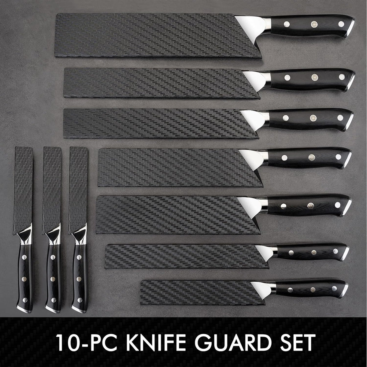 10-Piece Kitchen Knife Edge Guard Set Anti-Slip BPA-Free
