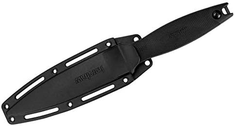 Kershaw Secret Agent (4007); Concealable Boot Knife with Strong Single Edge 8Cr13MoV Steel Blade; Arrives with Dual Carry Molded Sheath and Stealthy Non-Reflective Oxide Finish, 3 OZ