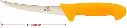 ULTRASOURCE - Boning Knife, 6" Curved/Semi-Flexible Blade, Polypropylene Handle