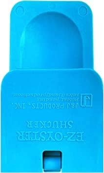 J&J Products The EZ - Oyster Variable Angle Opener Shucking Tool made from Recycled Ocean Bound Plastic (1, Blue)
