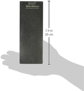 DMT DMTD8ME/EE Dia-Sharp Bench Stone Diamond Knife Sharpener, Medium X-Fine/XX-Fine Grit (4000/8000), Non-Slip Diamond Sharpening Stone for Blades & Tools, 8" x 3" x 0.38"