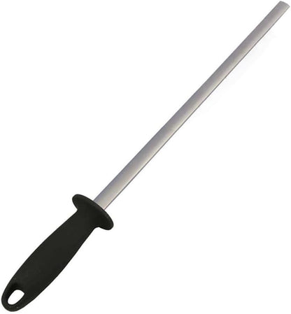 5 Inch Diamond Knife Sharpening Steel Rod, Professional Kitchen Diamond Knife Blade Sharpener Rod Stick, Knife Honer Steel for Honing Knife Blades, Chef Knives and Shears