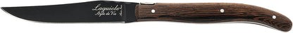 Steak Knives Luxury Line, Set of 6, Wenge Wood, Black