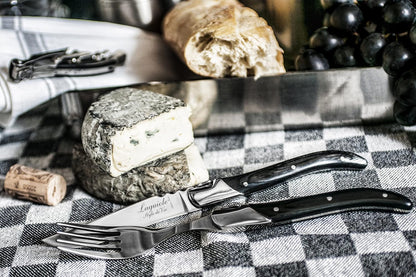 Steak Knives Luxury Line, Set of 6, Wenge Wood, Black